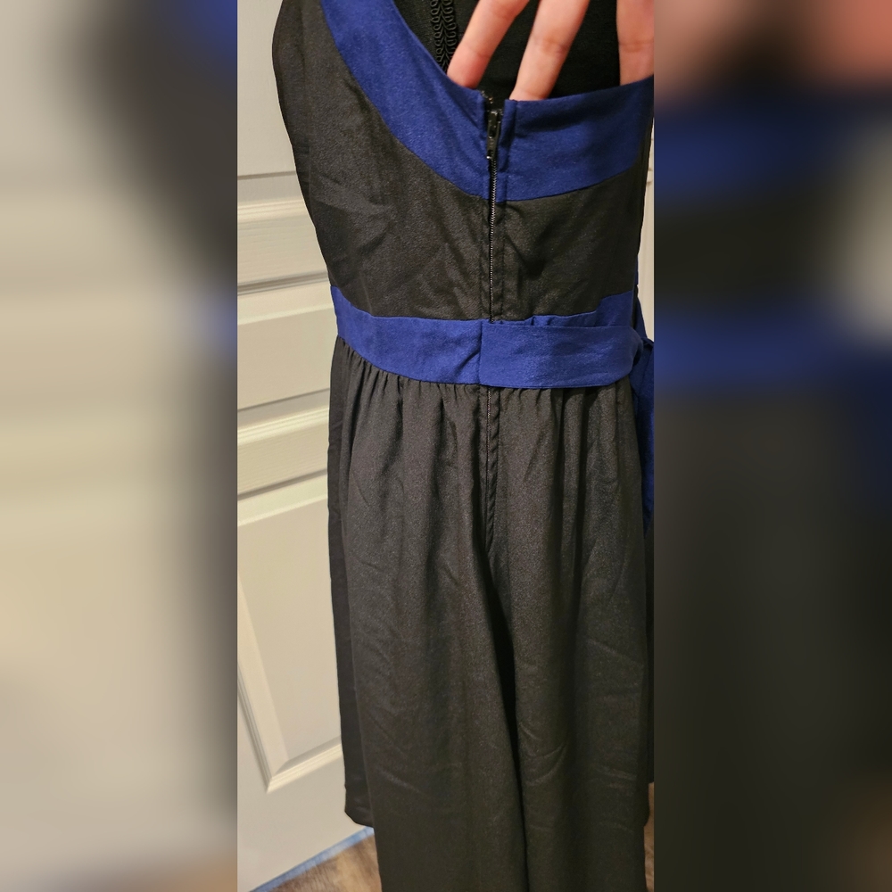 Torrid Black and Blue Dress - Picture 4 of 4